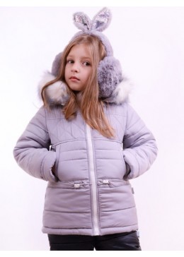 Luxik зимняя серая куртка для девочки К30